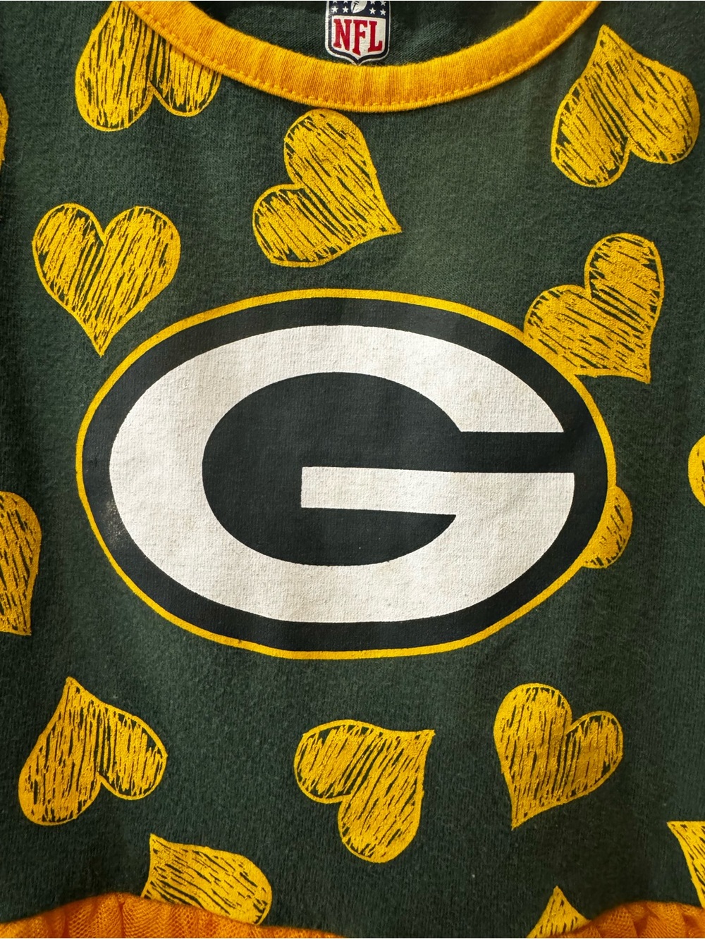 Go Packers! Green Bay Packers Toddler Girls TUTU DRESS size 2T - Picture 5 of 7